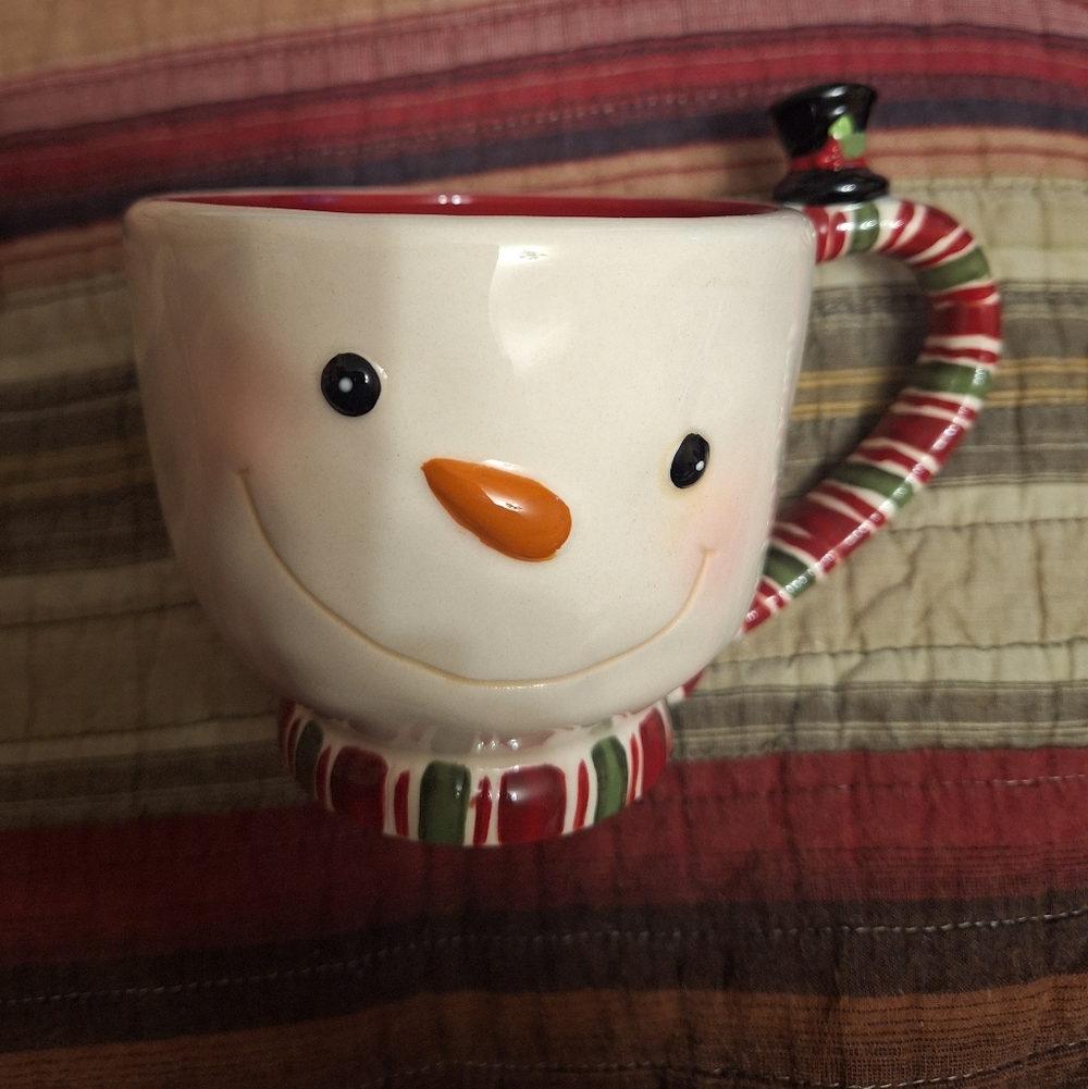 Grasslands Road Snowman Coffee Mug